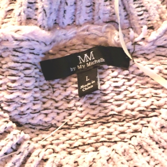 My Michelle cropped oversized cable sweater - Picture 5 of 6